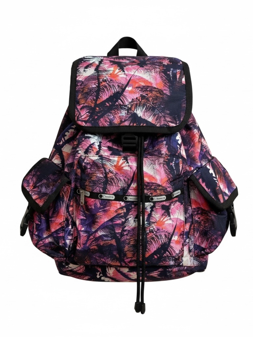 Lesportsac voyager backpack in palms print